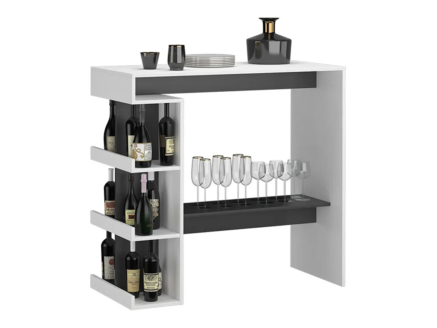 Mesa de bar branco 108x50x103 dana