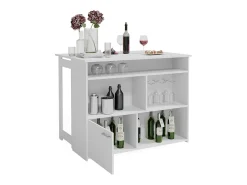 Mesa de bar branco 116x37x90.5 dominic