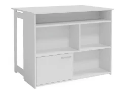 Mesa de bar branco 116x37x90.5 dominic
