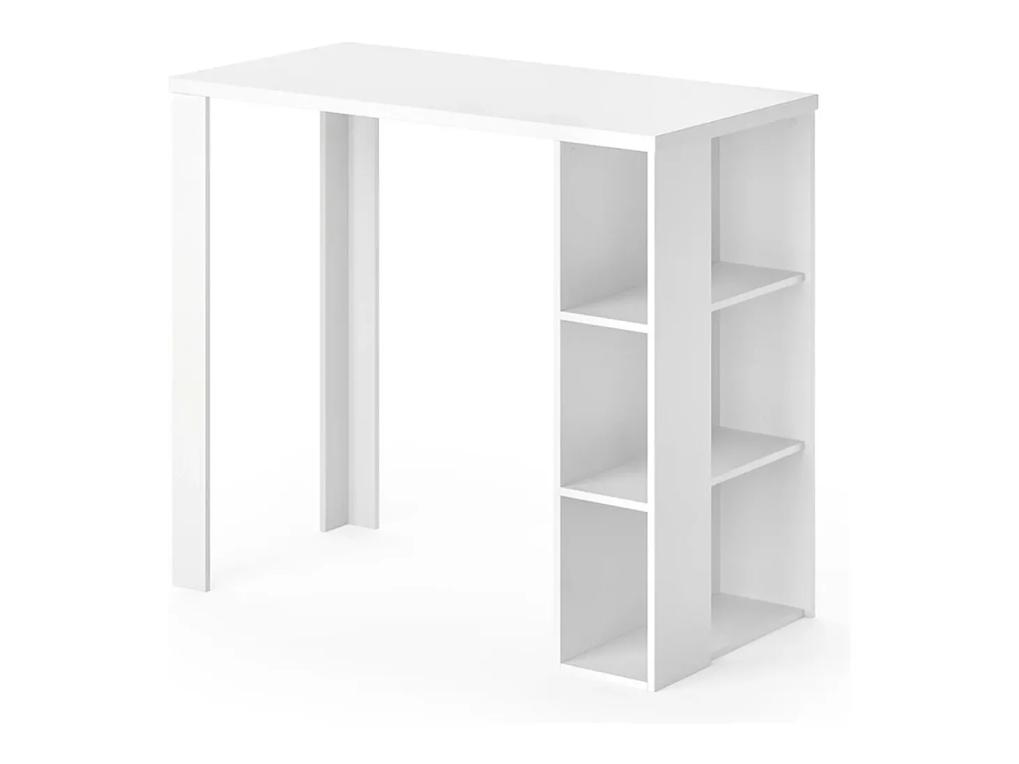 Mesa de bar branco 120x60x105.6 noel