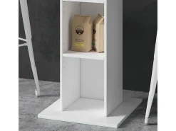 Mesa de bar branco 70x70x109 rodeo