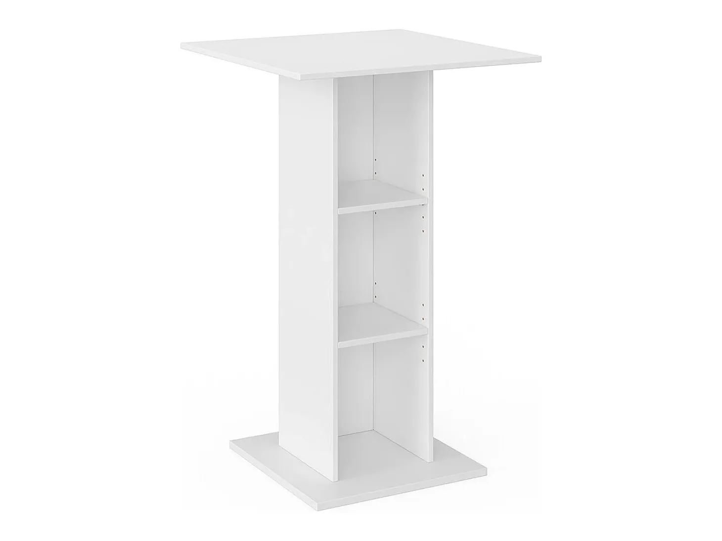Mesa de bar branco 70x70x109 rodeo