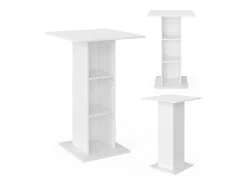 Mesa de bar branco 70x70x109 rodeo