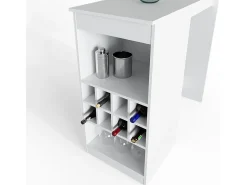 Mesa de bar branco 115x50x104.6 ross