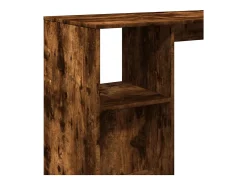 Mesa de bar c/ prateleiras derivados de madeira carvalho fumado