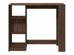 Mesa de bar c/ prateleiras derivados madeira carvalho castanho