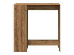 Mesa de bar c/ prateleiras derivados madeira carvalho artisiano