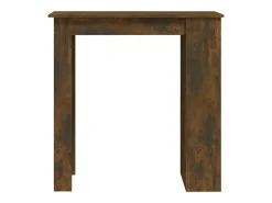 Mesa de bar c/ prateleiras derivados de madeira carvalho fumado PT613905