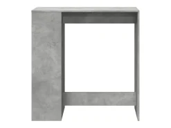 Mesa de bar c/ prateleiras derivados de madeira cinza cimento