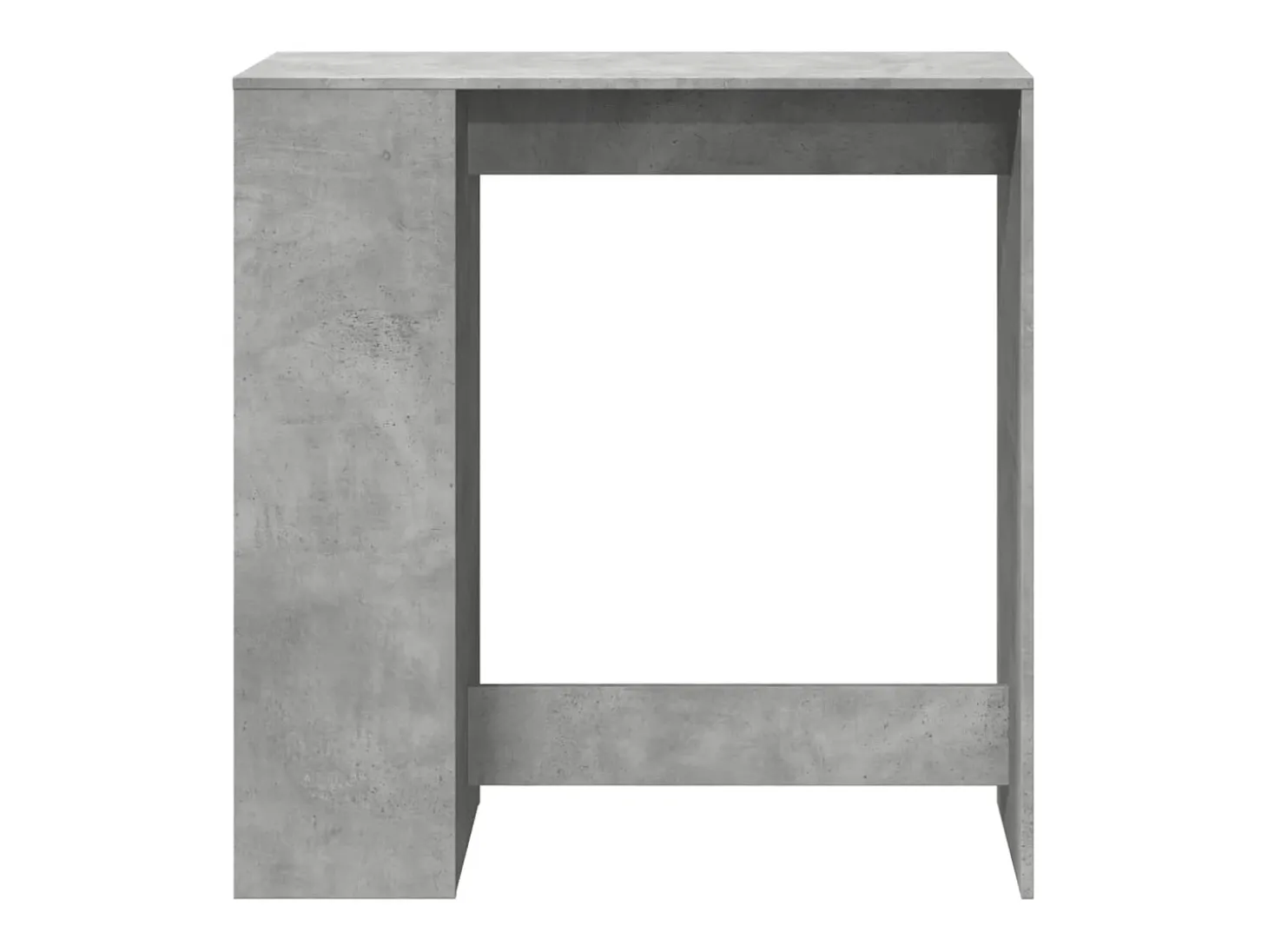 Mesa de bar c/ prateleiras derivados de madeira cinza cimento