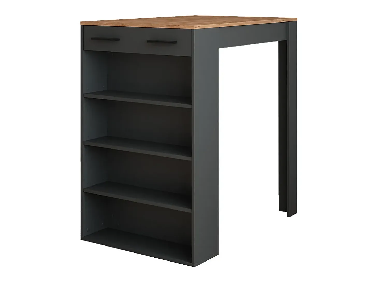 Mesa de bar carvalho goldkraft/antracite 67x100x106 repose