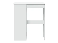 Mesa de bar com prateleiras derivados de madeira branco