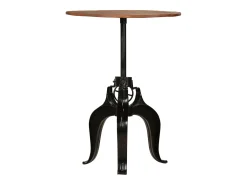 Mesa de bar em madeira recuperada maciça 75x(76-110) cm PT310334