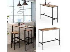 Mesa de bar madeira antiga 120x50x105 fyrk