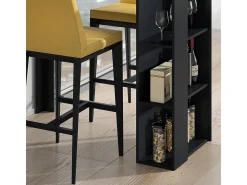 Mesa de bar preto 120x60x105.6 noel