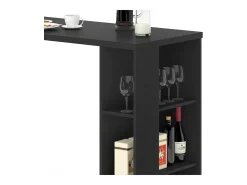 Mesa de bar preto 120x60x105.6 noel