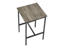 Mesa de Bar SucceBuy, 61 x 61 x 91,4 cm, Mesa Alta de Bar com Estrutura Metálica Robusta, Balcão Alto de Bar Estreito e Comprido, para Cozinha, Sala de Estar