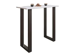 Mesa de bar VCM | Tresen | Mesa em pé | Mesa alta | Mesa de mesa com rolamentos - Xona 110x50 cm (Preto / Branco)
