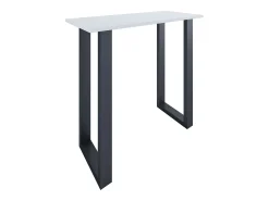 Mesa de bar VCM | Tresen | Mesa em pé | Mesa alta | Mesa de mesa com rolamentos - Xona 110x50 cm (Preto / Branco)