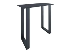 Mesa de bar VCM | Tresen | Mesa em pé | Mesa alta | Mesa de mesa com rolamentos - Xona 110x50 cm (Preto / Antracite)