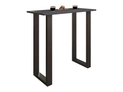 Mesa de bar VCM | Tresen | Mesa em pé | Mesa alta | Mesa de mesa com rolamentos - Xona 110x50 cm (Preto / Antracite)