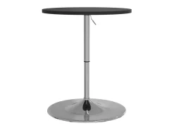Mesa de bar 60x60x90 cm derivados de madeira/aço cromado preto PT924526