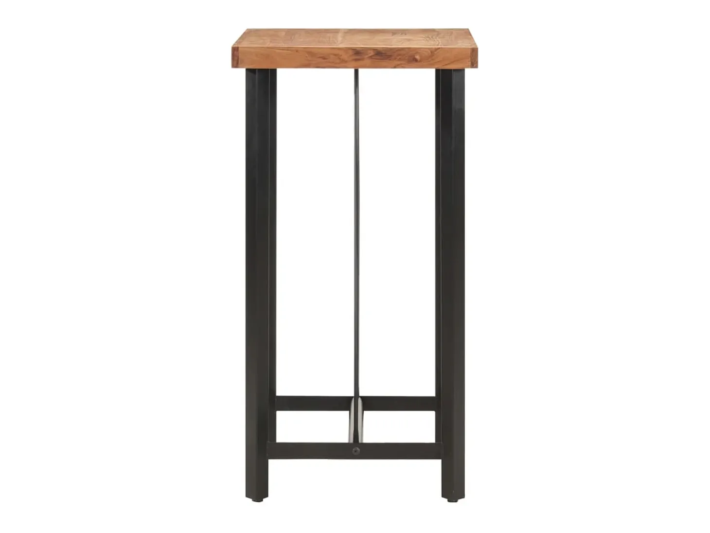 Mesa de bar 55x55x107 cm madeira de acácia maciça e ferro PT372140
