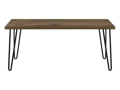 Mesa de cabeceira com 1 gaveta em aglomerado laminado de carvalho antiquado