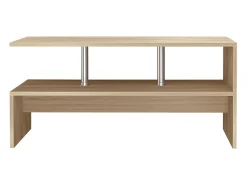 Mesa de café de madeira VCM Sofatic Sala de estar Mesa de mesa lateral Mesa de café Maliso L (Sonoma Oak)