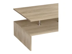 Mesa de café de madeira VCM Sofatic Sala de estar Mesa de mesa lateral Mesa de café Maliso L (Sonoma Oak)