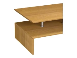 Mesa de café de madeira VCM Sofatic Sala de estar Mesa de mesa lateral Mesa de café Maliso L (faia)