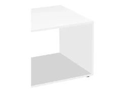 Mesa de café de madeira VCM Sofatic Sala de estar Mesa de mesa lateral Mesa de café Maliso M (Branco)