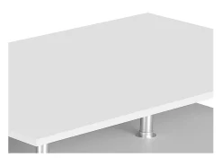 Mesa de café de madeira VCM Sofatic Sala de estar Mesa de mesa lateral Mesa de café Maliso L (Branco)