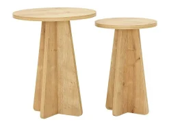 Mesa de café Dleoncin, Mesa de café, TrazerIviste para sofá, Prateleira de sala, 40x40h50 cm, Carvalho