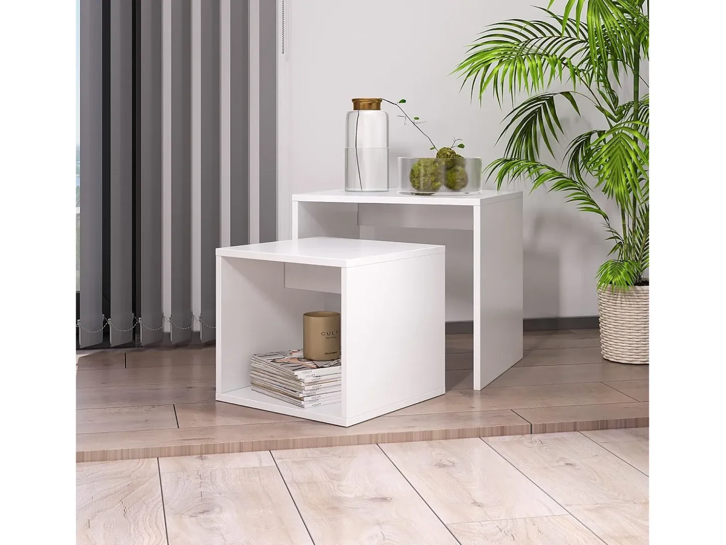 Mesa de centro - aglomerado - branca - BOLZANO 2X