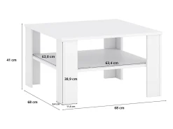 Mesa de centro - aglomerado - branca - ENVIRO
