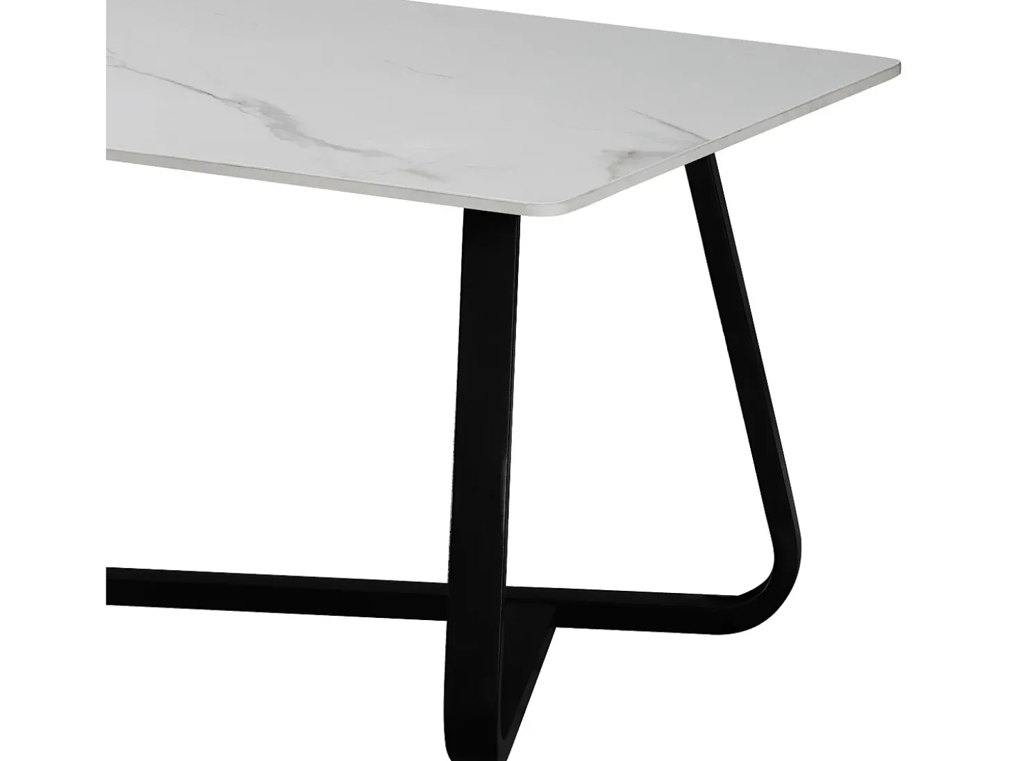 Mesa de centro - cerâmica - branco'ouro - SORAL