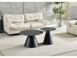 Mesa de centro - cerâmica - preta - ARGOT 2x