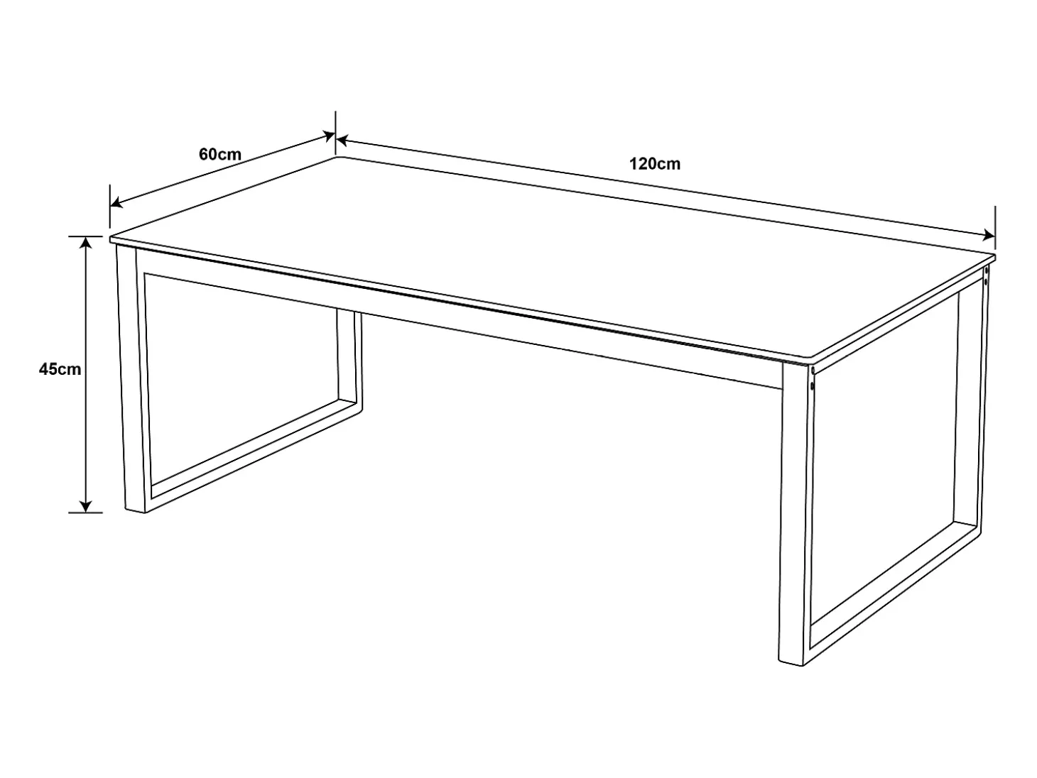 Mesa de centro - cerâmica - HG cinzento - SHANER
