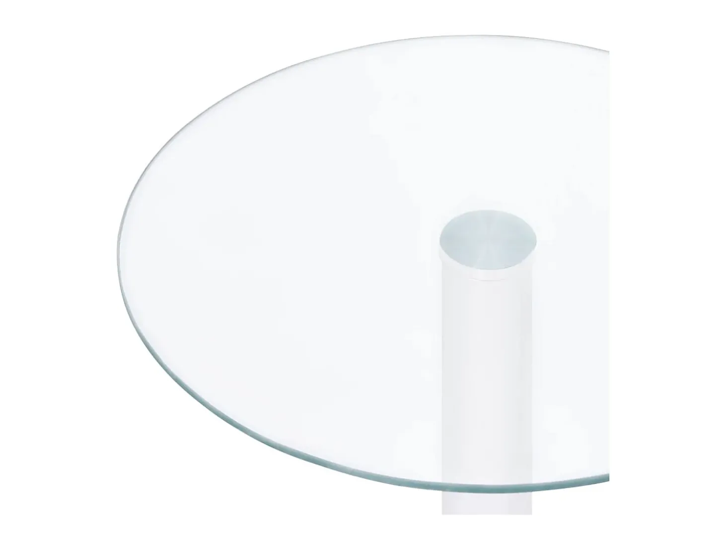 Mesa de centro 40 cm vidro temperado transparente PT993653