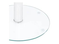 Mesa de centro 40 cm vidro temperado transparente PT993653