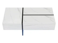 Mesa de centro - com sistema de iluminação LED controlado por aplicação - Branca