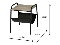 Mesa de centro - MDF - preta - NODO