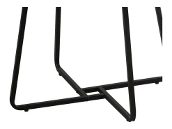 Mesa de centro - MDF e metal - castanho escuro - LIMO