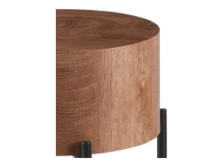Mesa de centro - MDF e metal - Castanho - MAKINA