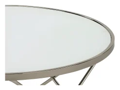Mesa de centro - vidro - branco - TINASA
