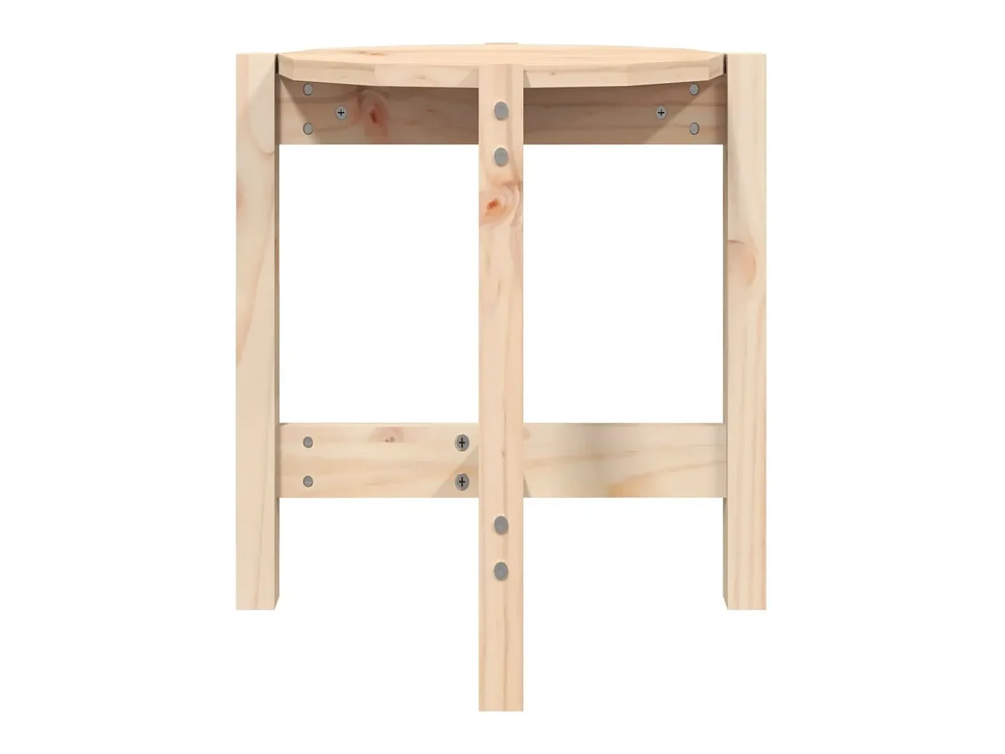 Mesa de centro Ø 42,5x45 cm madeira de pinho maciça PT933749