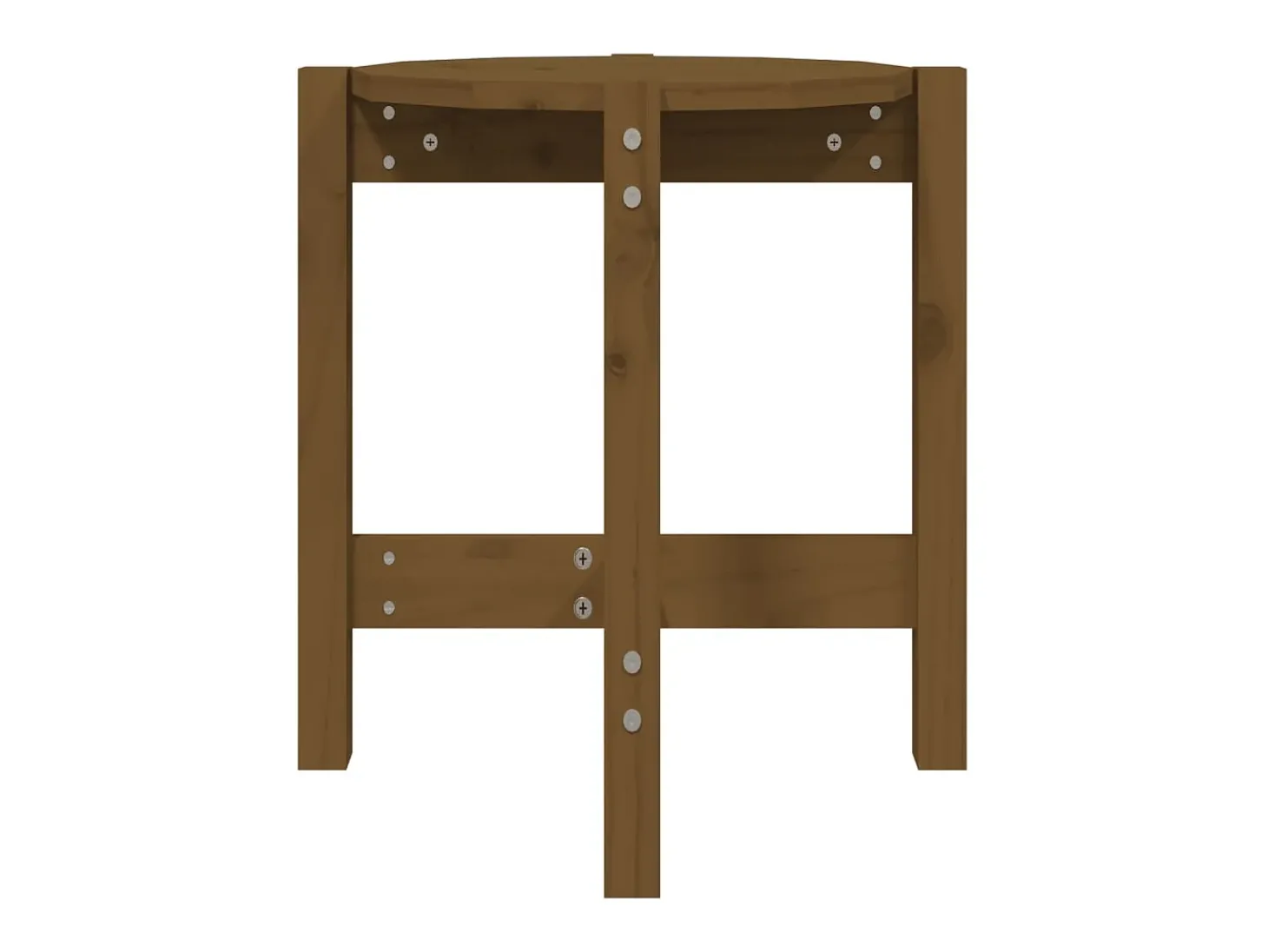Mesa de centro Ø 42,5x45 cm madeira pinho maciça castanho-mel PT192519