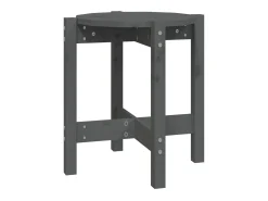 Mesa de centro Ø 42,5x45 cm madeira de pinho maciça cinzento PT468285