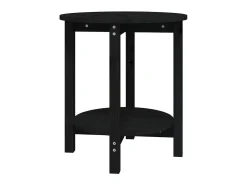 Mesa de centro Ø 55x60 cm madeira de pinho maciça preto PT705144